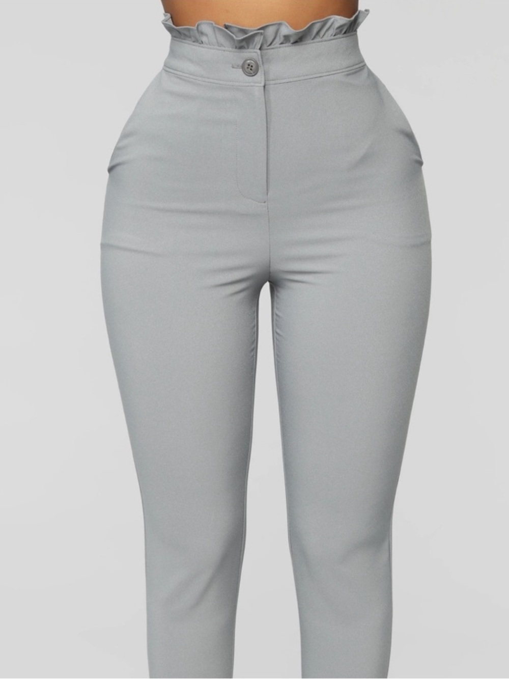 Fashion Nova make me money Grey Dress Pants - Ankle Pant